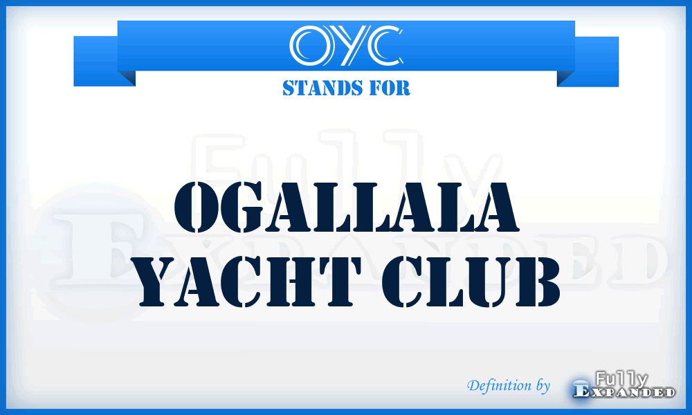 OYC - Ogallala Yacht Club