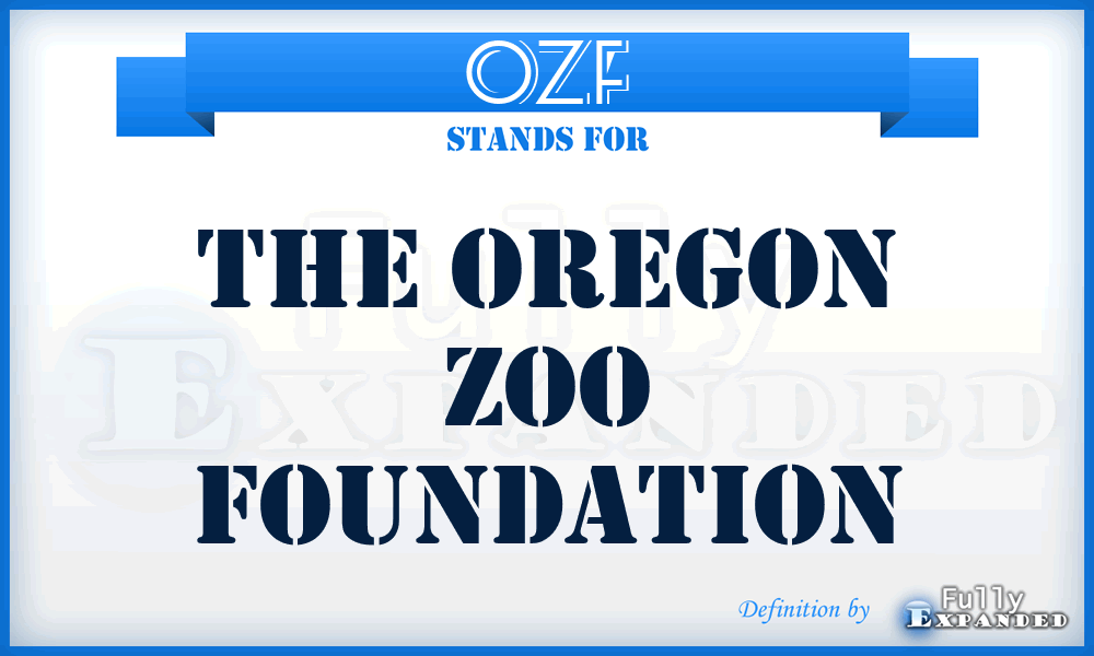 OZF - The Oregon Zoo Foundation