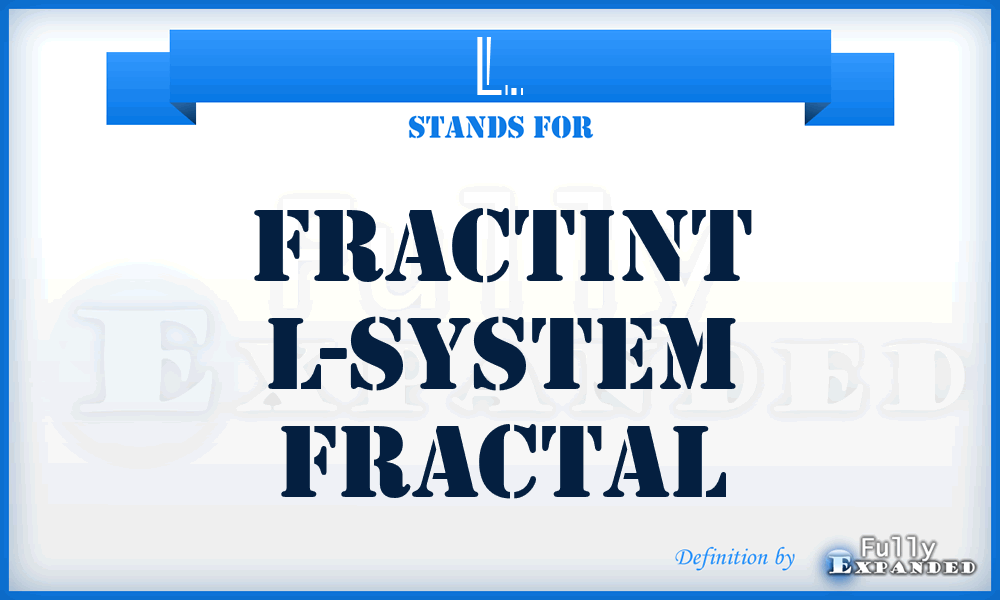 L. - Fractint L-System fractal