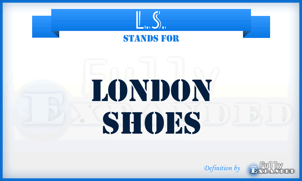L.S. - London Shoes