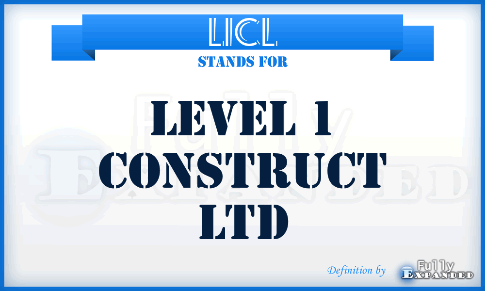 L1CL - Level 1 Construct Ltd