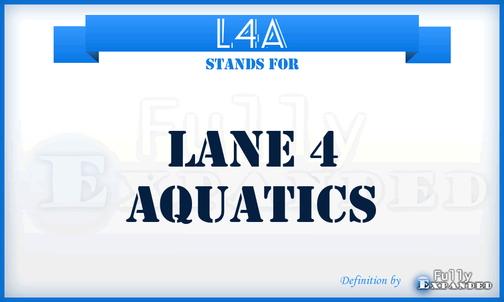 L4A - Lane 4 Aquatics