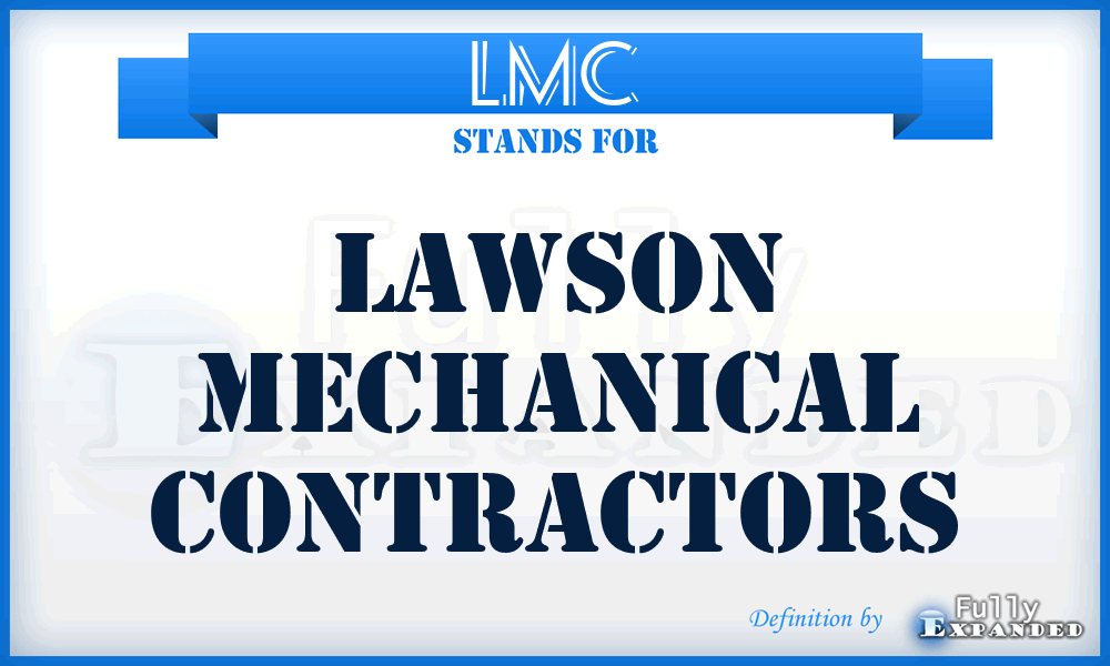 LMC - Lawson Mechanical Contractors