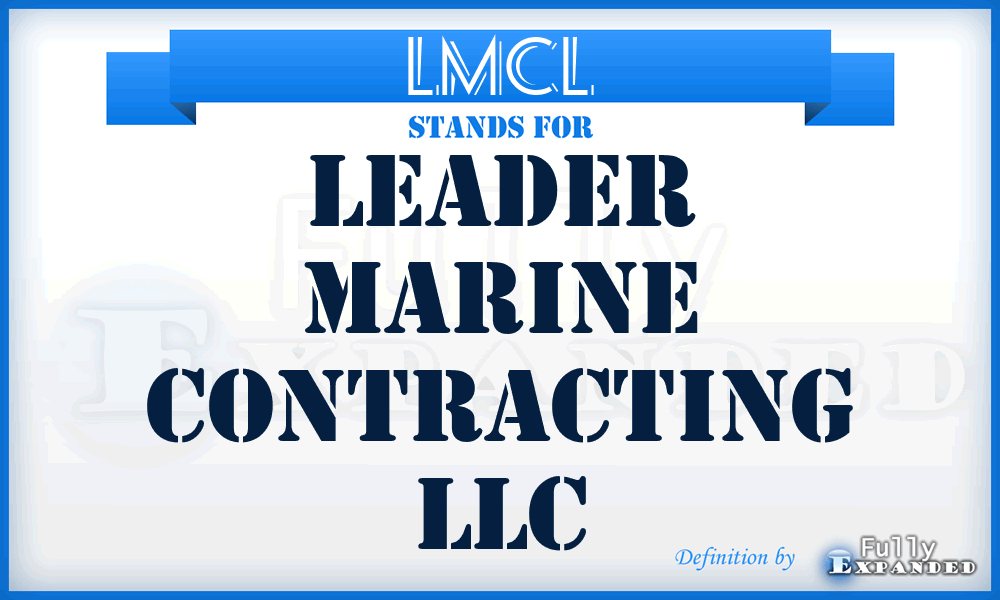 LMCL - Leader Marine Contracting LLC