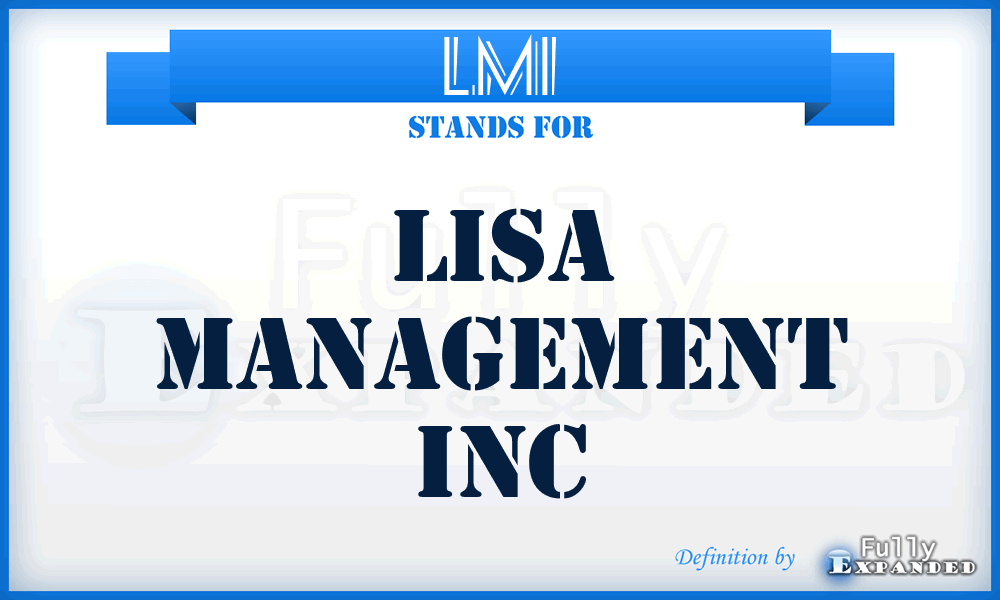 LMI - Lisa Management Inc