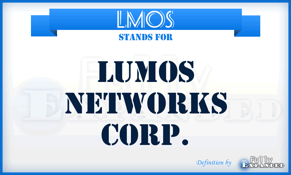 LMOS - Lumos Networks Corp.