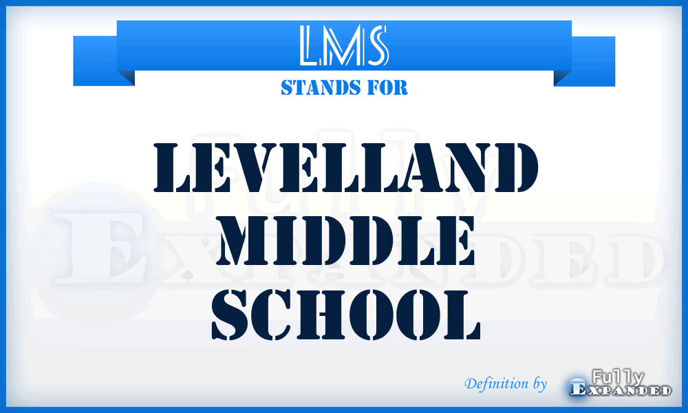 LMS - Levelland Middle School