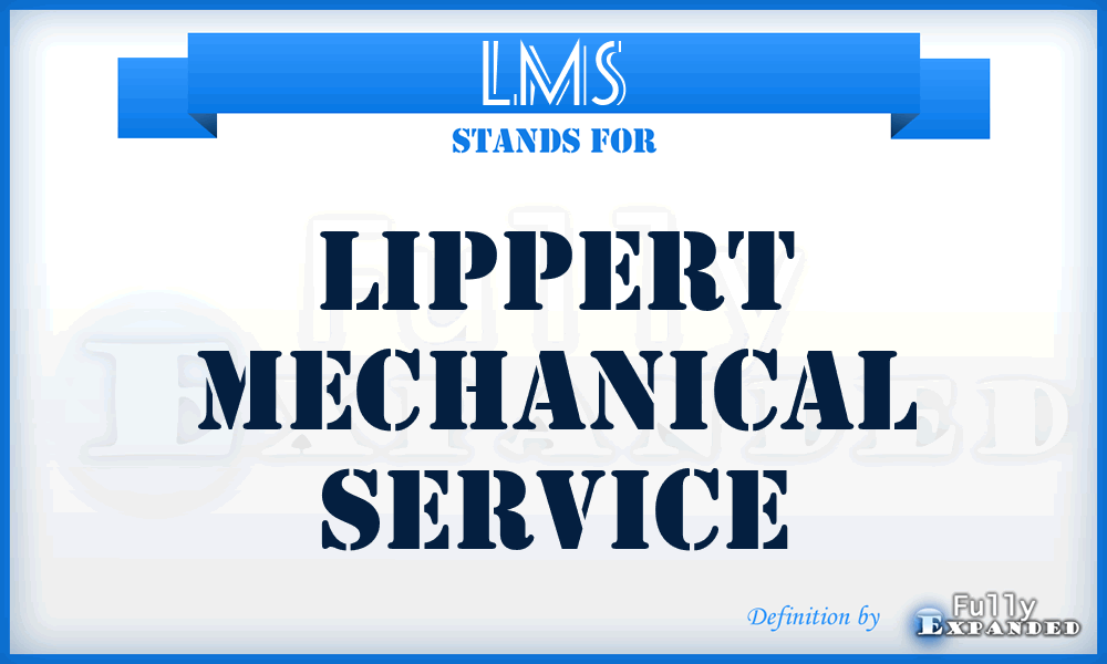 LMS - Lippert Mechanical Service