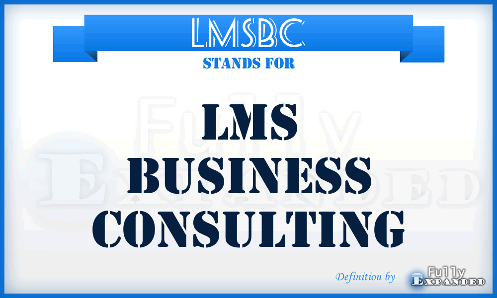 LMSBC - LMS Business Consulting