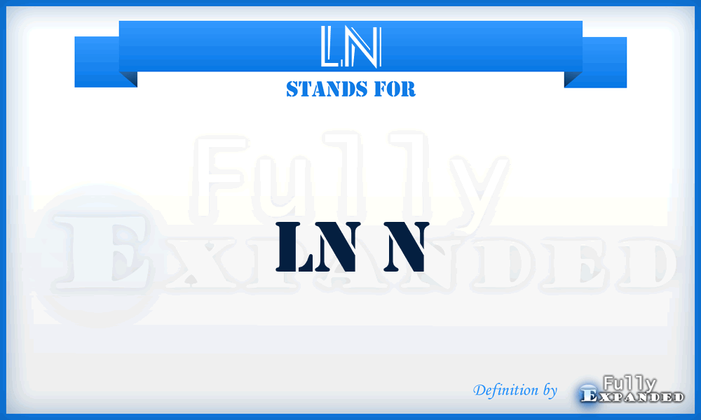 LN - Ln N