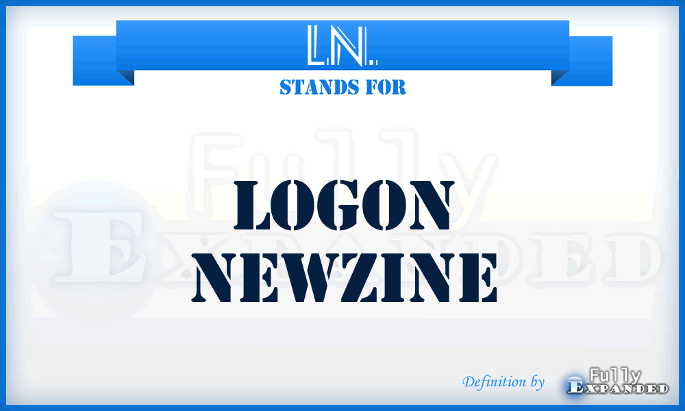 LN. - Logon Newzine