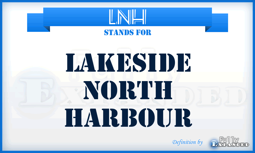 LNH - Lakeside North Harbour