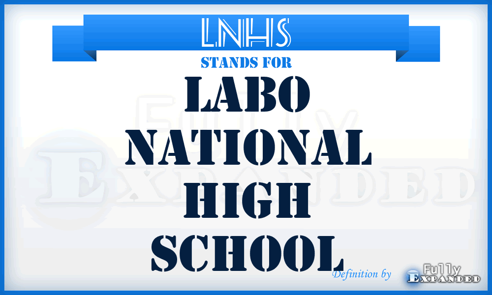 LNHS - Labo National High School