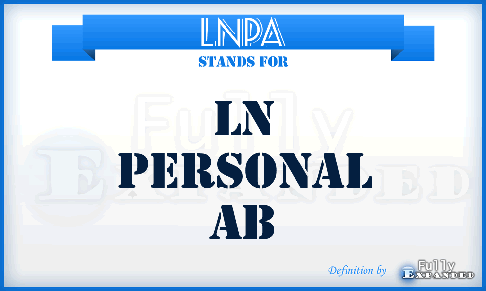 LNPA - LN Personal Ab