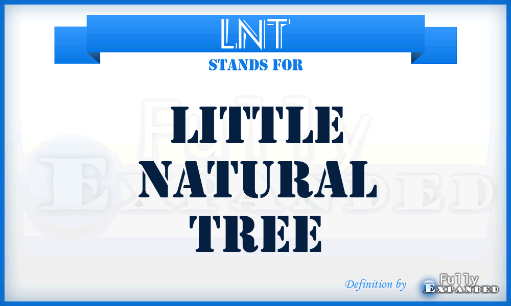 LNT - Little Natural Tree