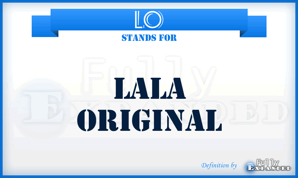 LO - Lala Original
