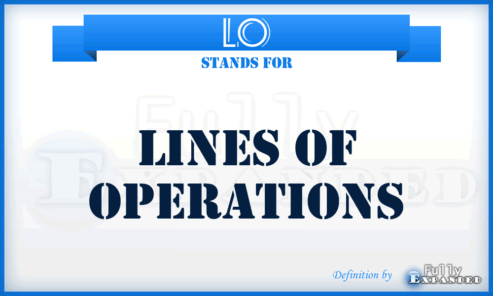 LO - Lines of Operations