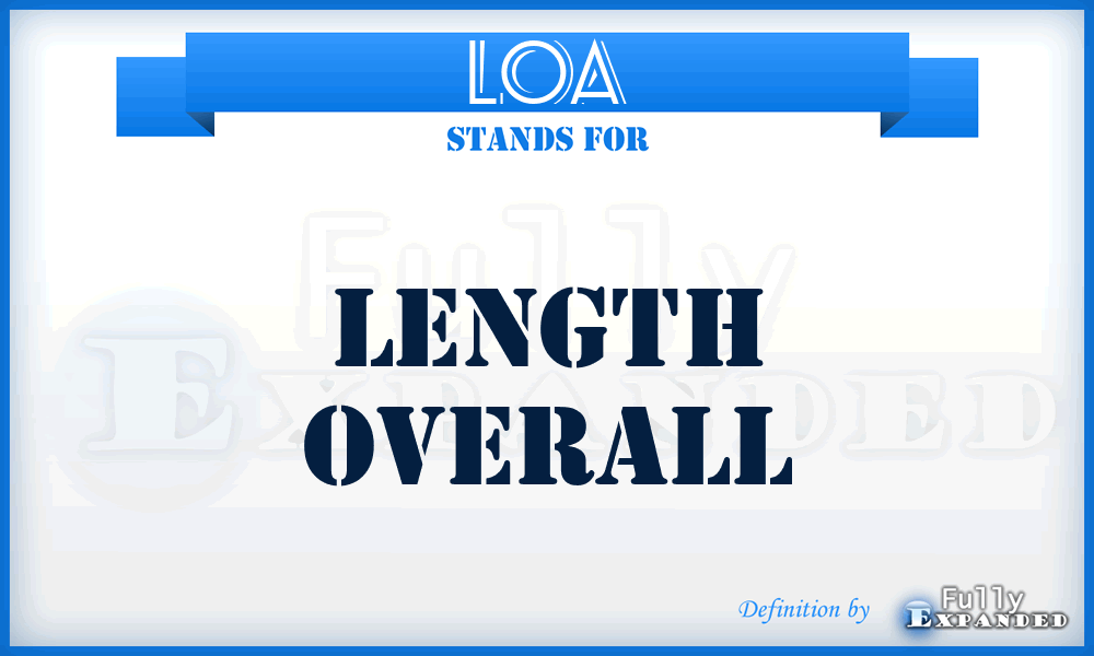 LOA - length overall