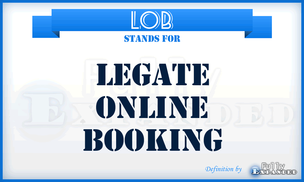 LOB - Legate Online Booking