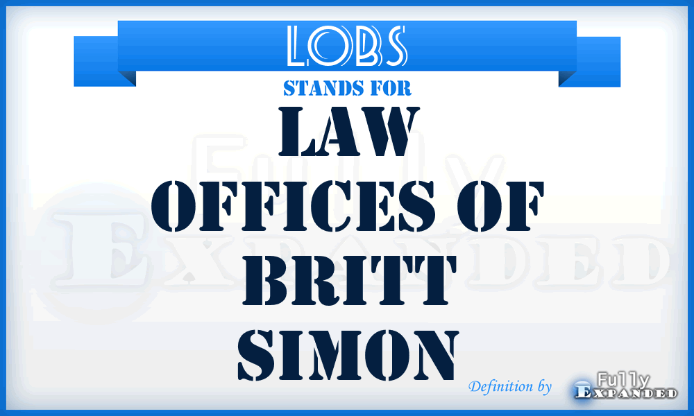 LOBS - Law Offices of Britt Simon