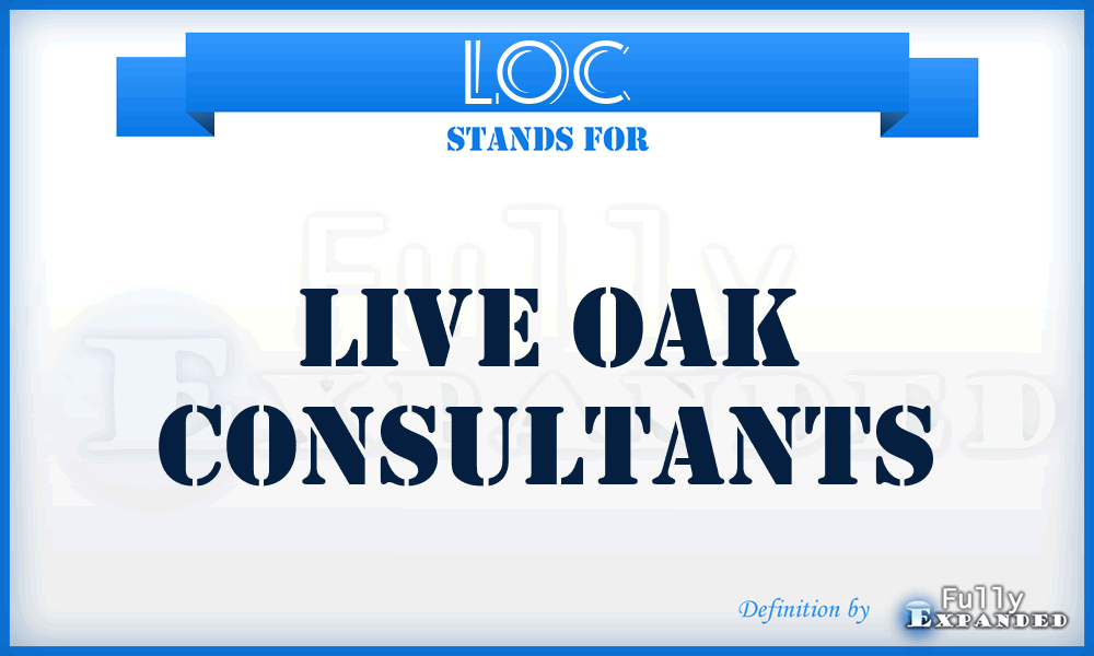 LOC - Live Oak Consultants