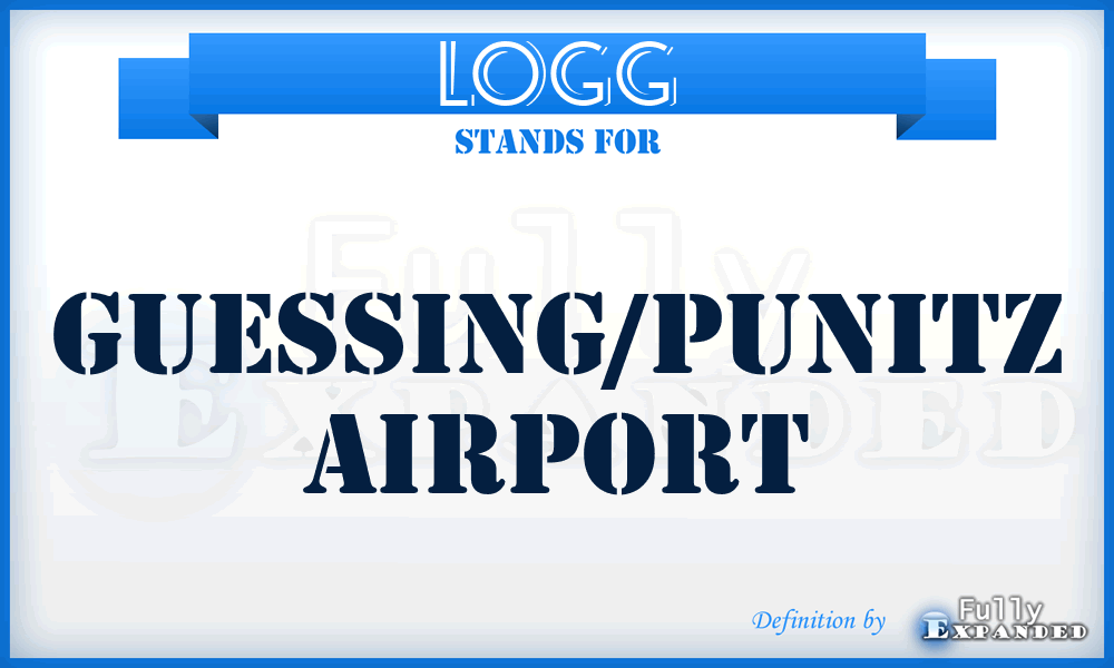 LOGG - Guessing/Punitz airport