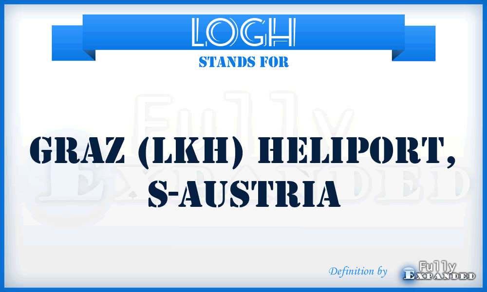 LOGH - Graz (LKH) Heliport, S-Austria