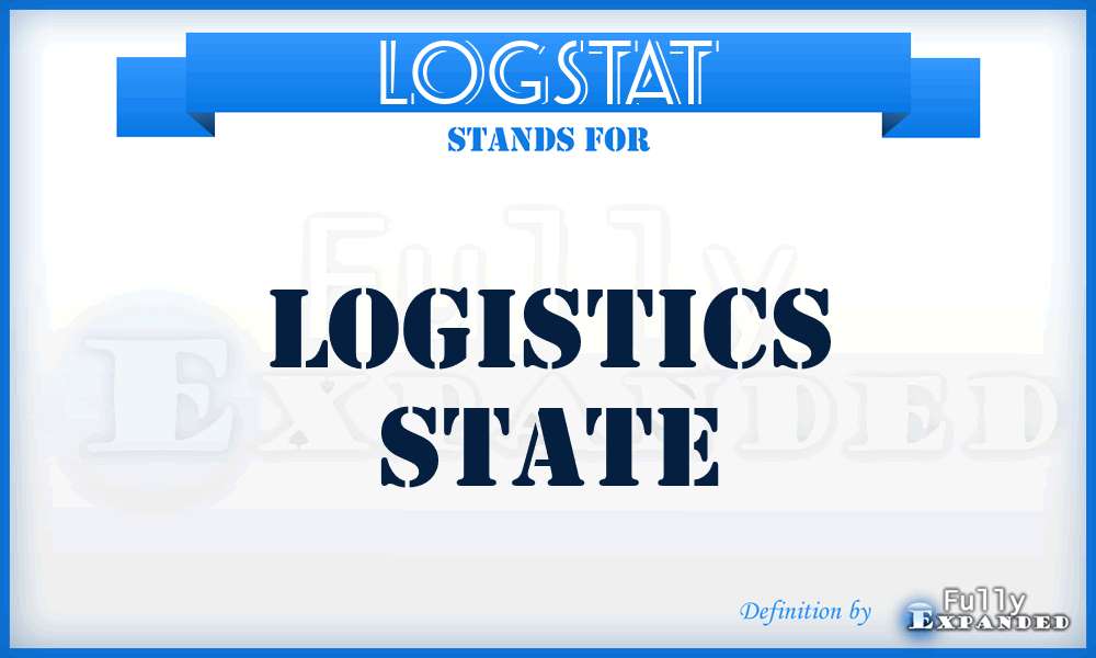 LOGSTAT - Logistics State