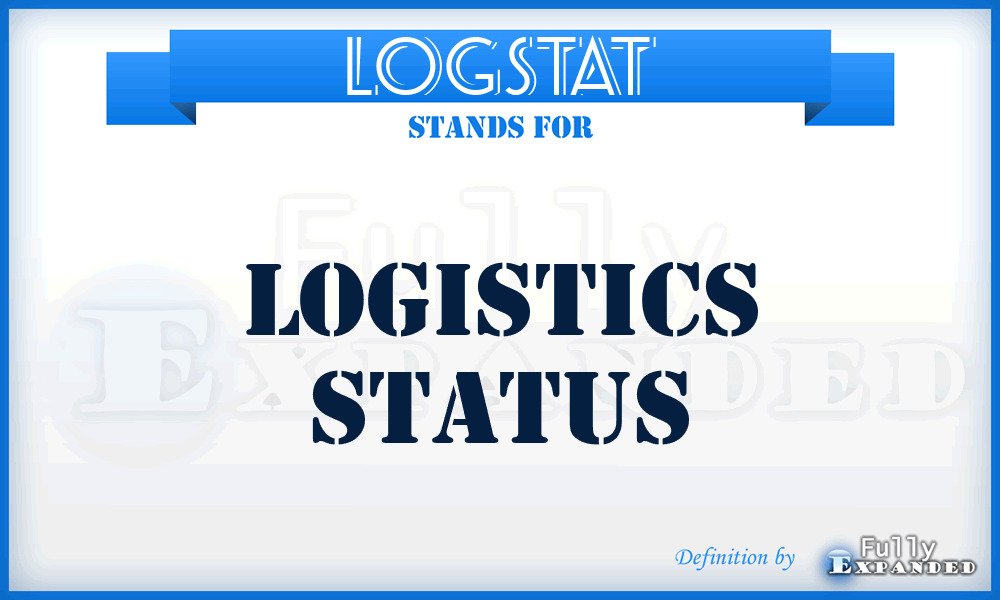 LOGSTAT - logistics status