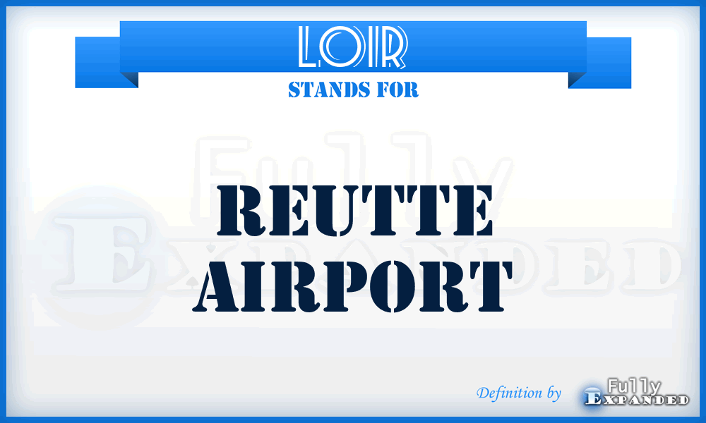LOIR - Reutte airport