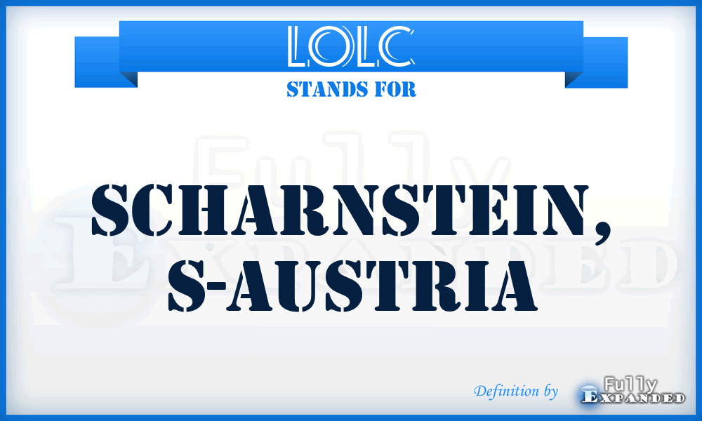 LOLC - Scharnstein, S-Austria