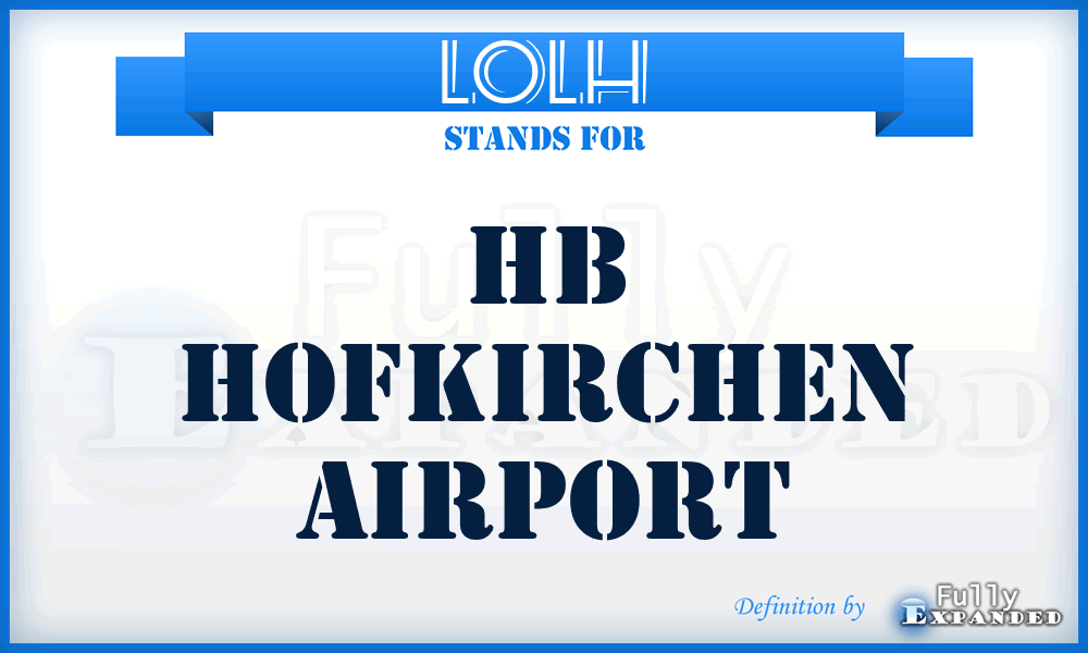 LOLH - Hb Hofkirchen airport