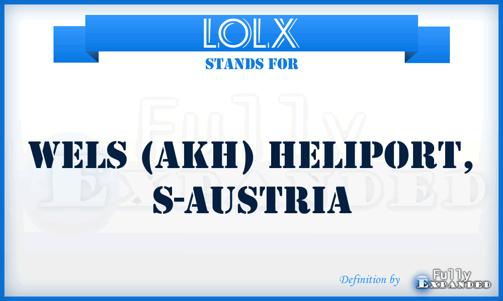 LOLX - Wels (AKH) Heliport, S-Austria