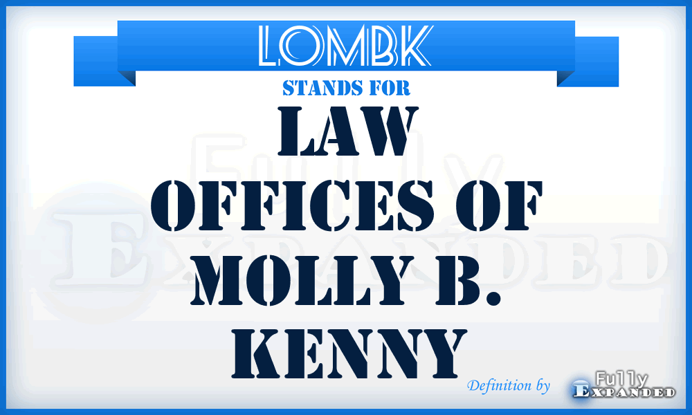 LOMBK - Law Offices of Molly B. Kenny