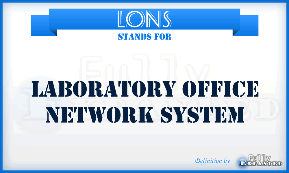LONS - laboratory office network system