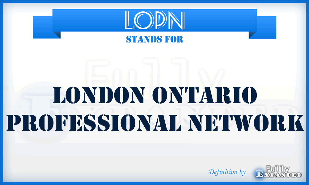 LOPN - London Ontario Professional Network