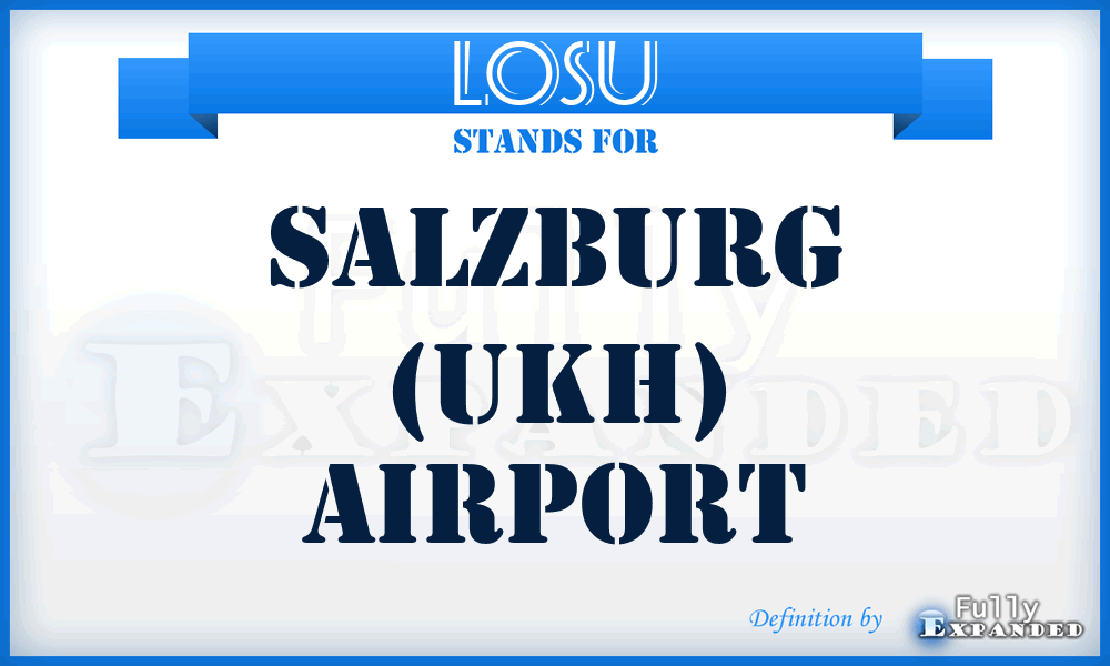 LOSU - Salzburg (Ukh) airport