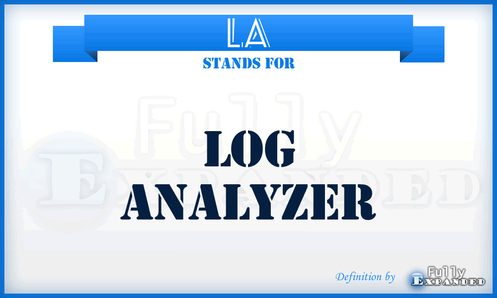 LA - log analyzer