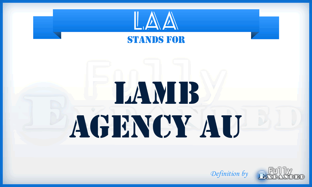 LAA - Lamb Agency Au