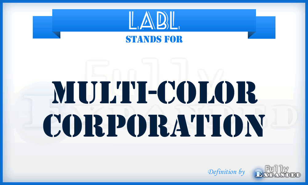 LABL - Multi-Color Corporation