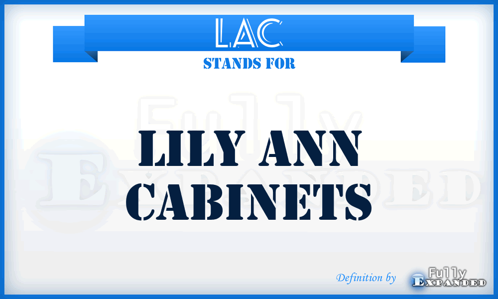 LAC - Lily Ann Cabinets