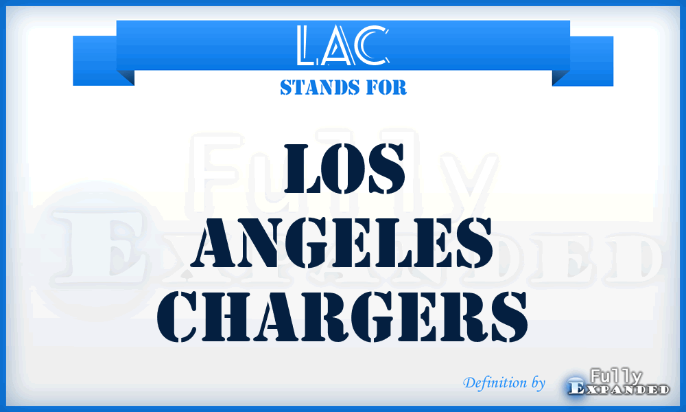 LAC - Los Angeles Chargers