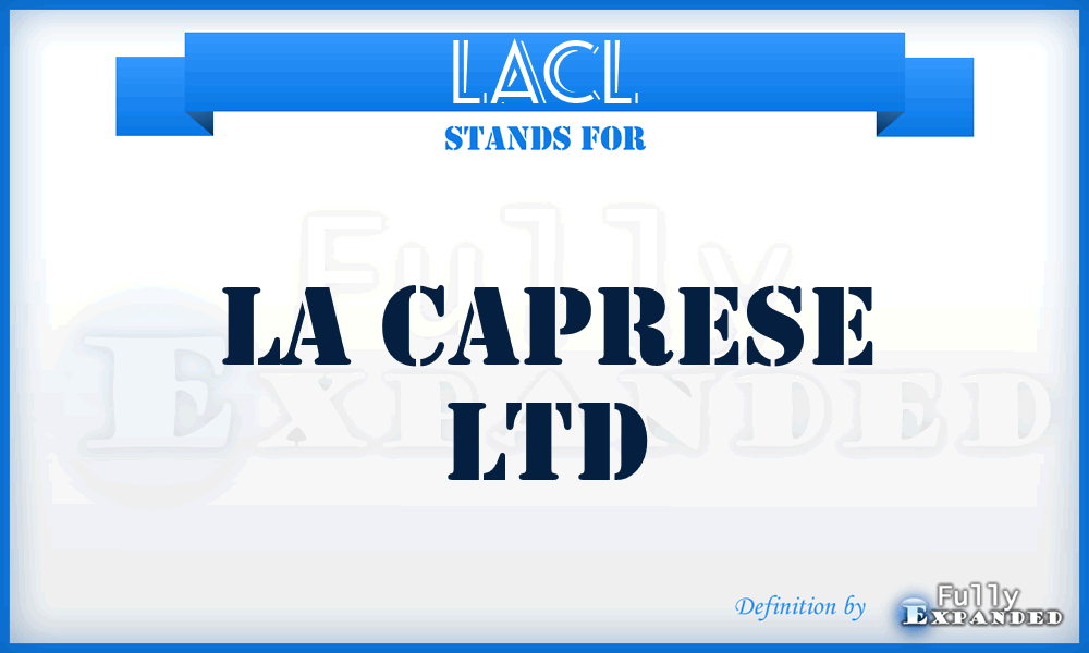 LACL - LA Caprese Ltd