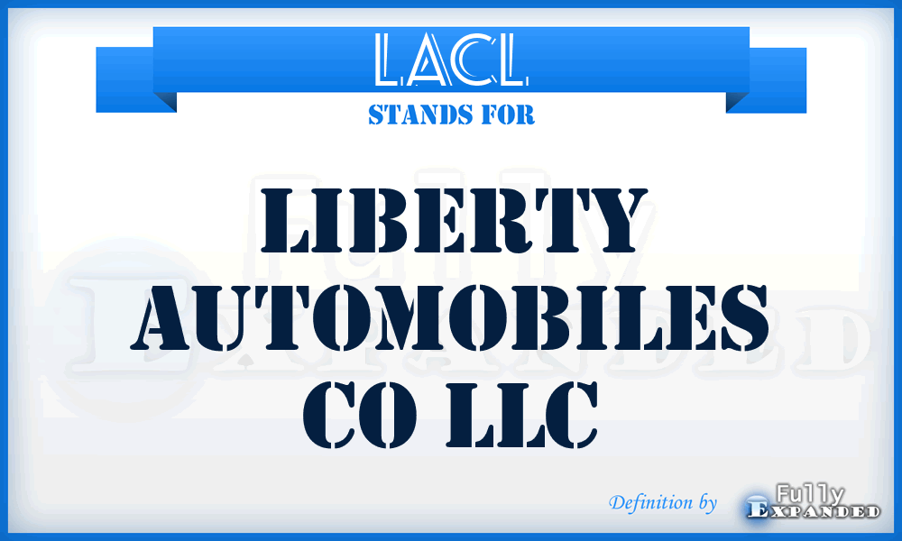 LACL - Liberty Automobiles Co LLC