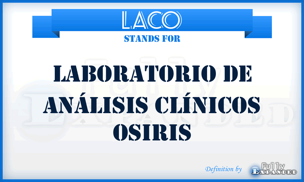 LACO - Laboratorio de Análisis Clínicos Osiris