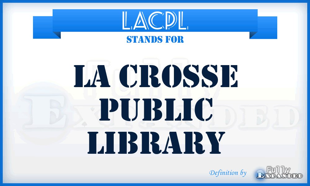 LACPL - LA Crosse Public Library