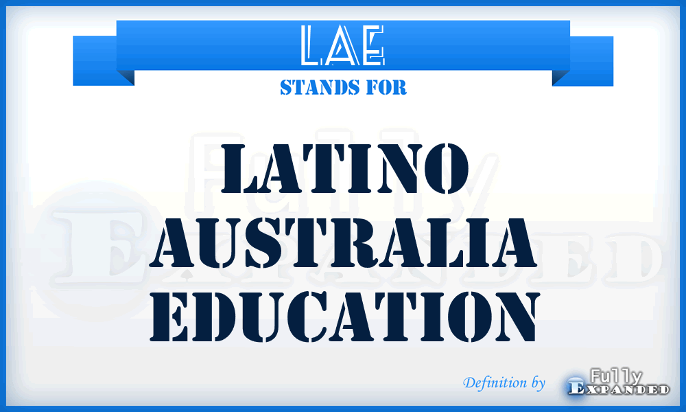 LAE - Latino Australia Education