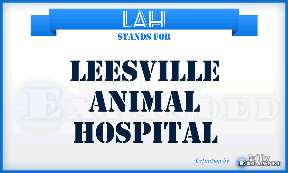 LAH - Leesville Animal Hospital