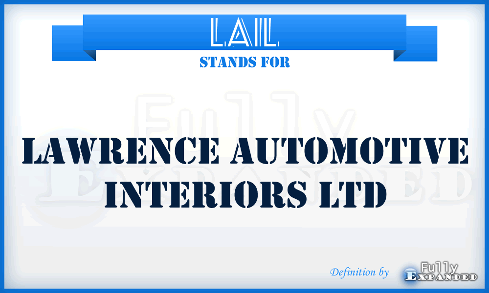 LAIL - Lawrence Automotive Interiors Ltd