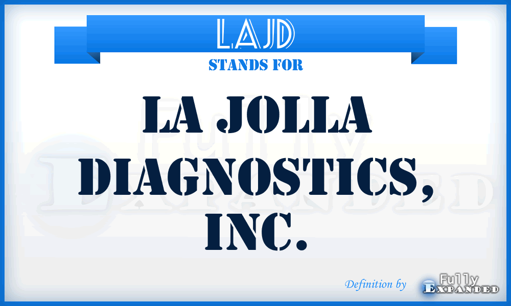 LAJD - La Jolla Diagnostics, Inc.